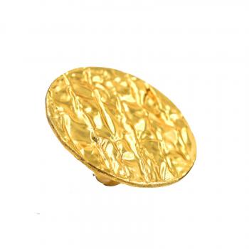 Handmade High Fashion Nickel-Free Gold Plated Designer Ring - Timeless Glamour and Skin-Friendly Lux